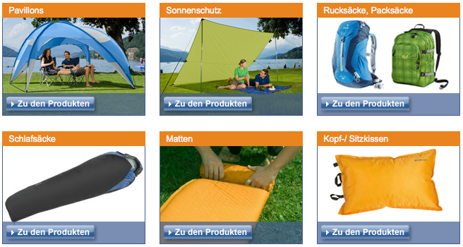 Fritz-Berger Campingsortiment